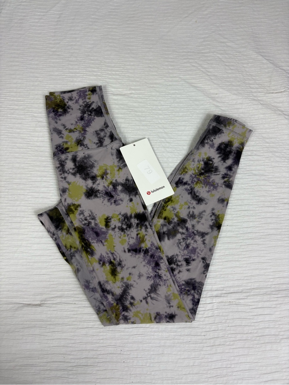 lululemon athletica Tie-Dye Leggings in Gray, Olive & Black